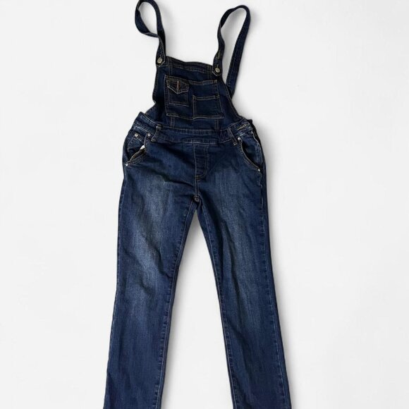 Free People Denim Overalls Size W25 Blue Denim Jumpsuit Summer Boho Festival - Picture 1 of 7